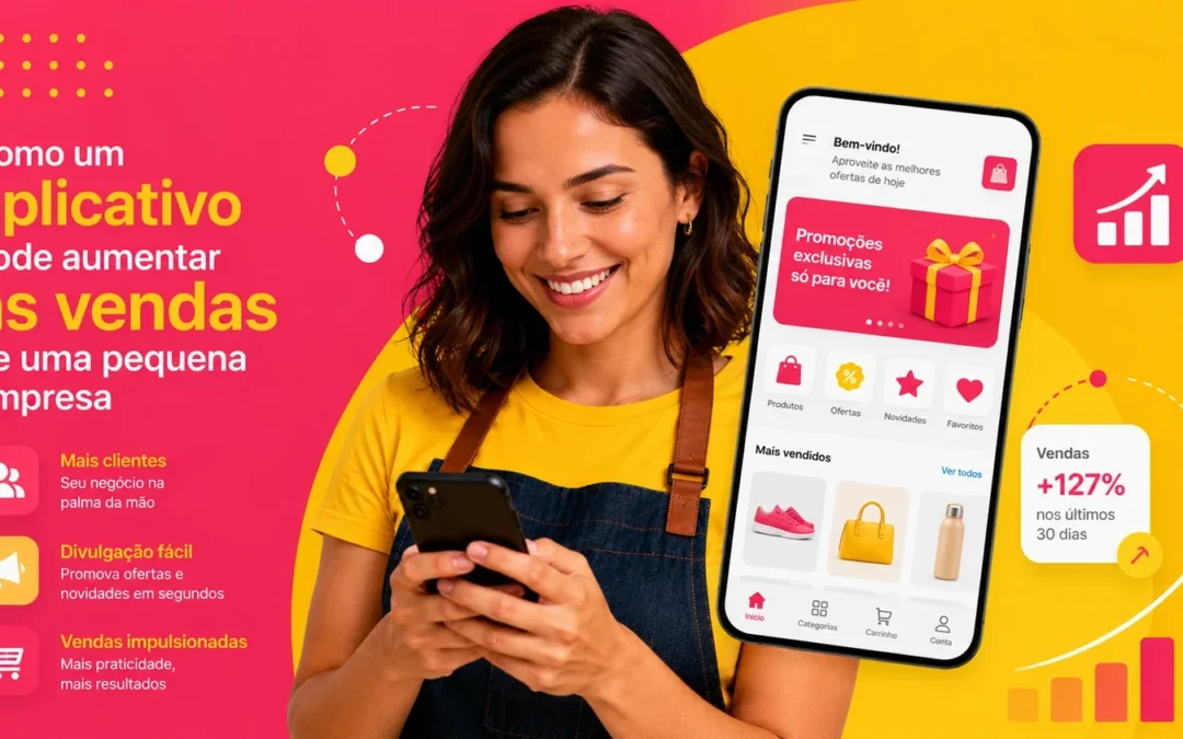 Como um aplicativo pode aumentar as vendas de uma pequena empresa